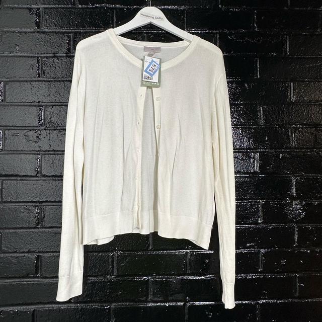 H&M Women's Cardigan - White - XL on Productcaster.