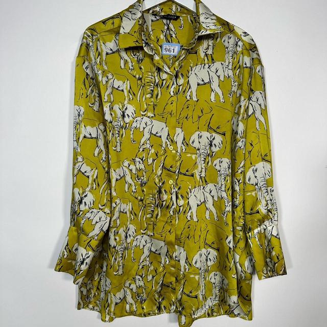 Zara Women's Blouse - Yellow - S on Productcaster.