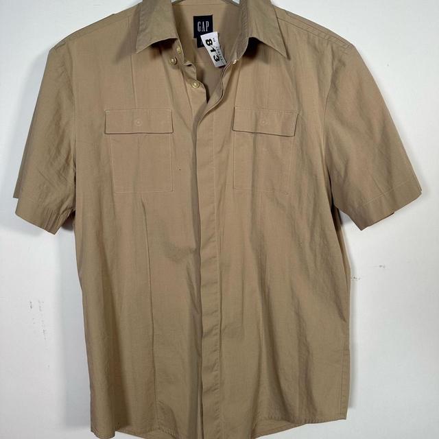 Gap Men's Shirt - Tan - M on Productcaster.