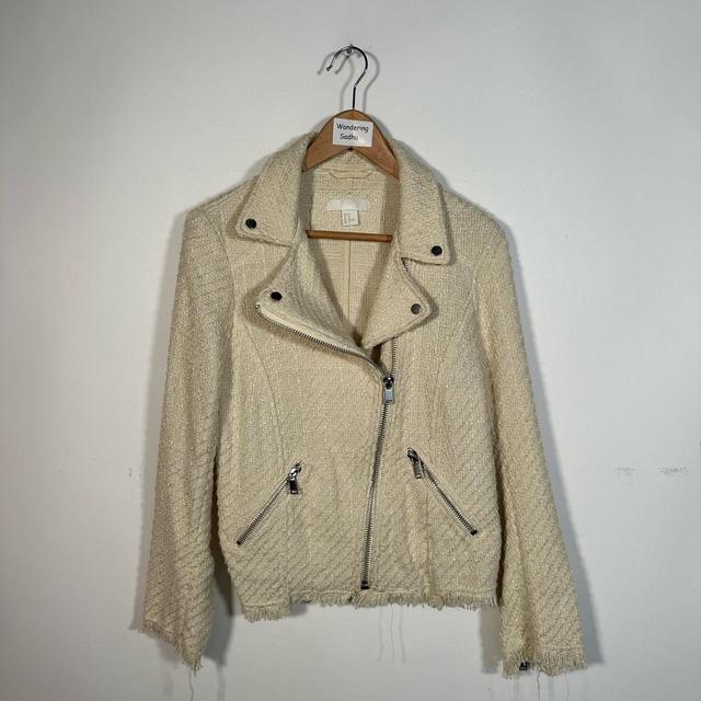 H&M Women's Jacket - Cream/White on Productcaster.