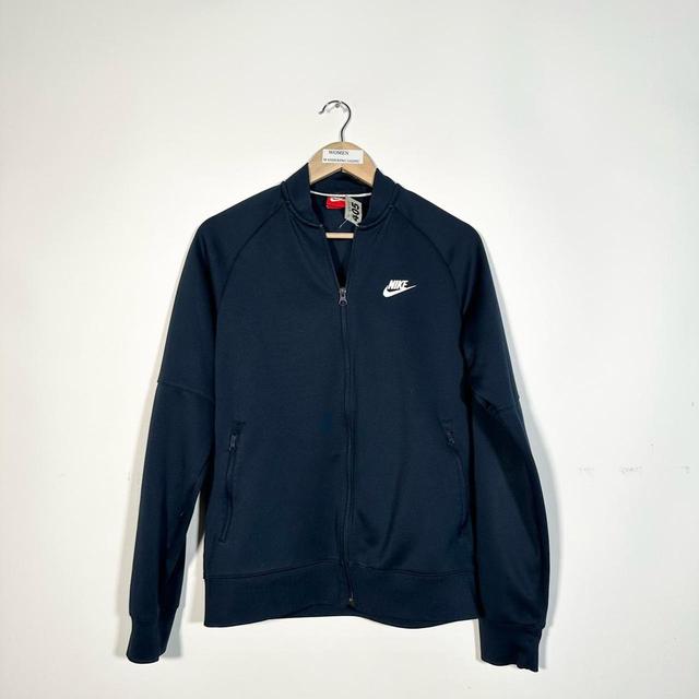 Nike Men's Bomber Jacket - Navy/White - M on Productcaster.