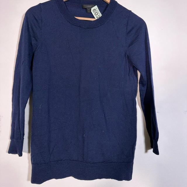 J.Crew Women's Jumper - Navy/Blue - S on Productcaster.