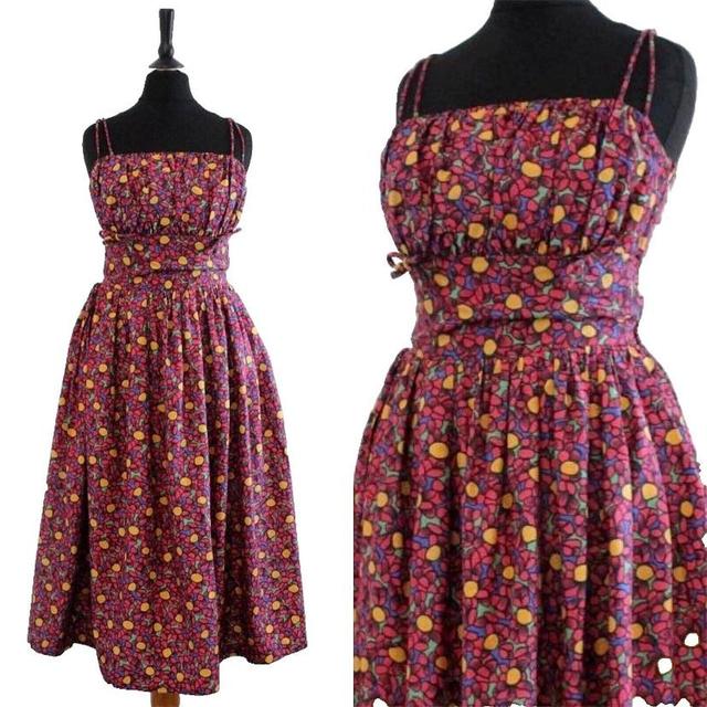 Vintage Women's Midi Dress - Pink - 6 on Productcaster.