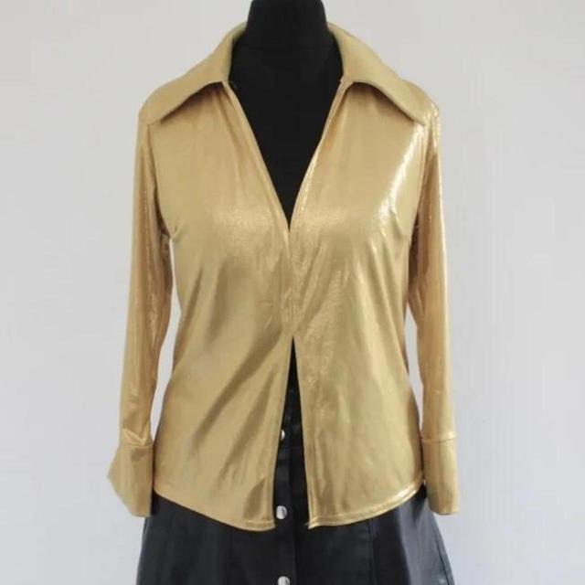 Vintage Women's Top - Gold - 10 on Productcaster.