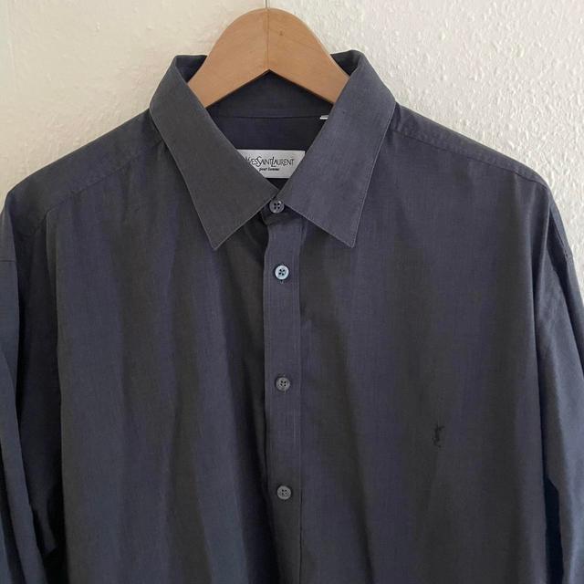 Yves Saint Laurent Men's Shirt - Grey - XXL on Productcaster.