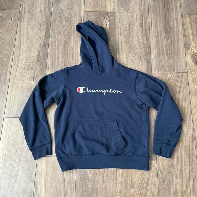 Champion Kids' Hoodie - Navy on Productcaster.