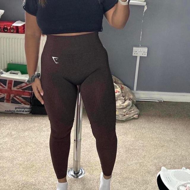 Gymshark Women's Leggings - Brown - S on Productcaster.