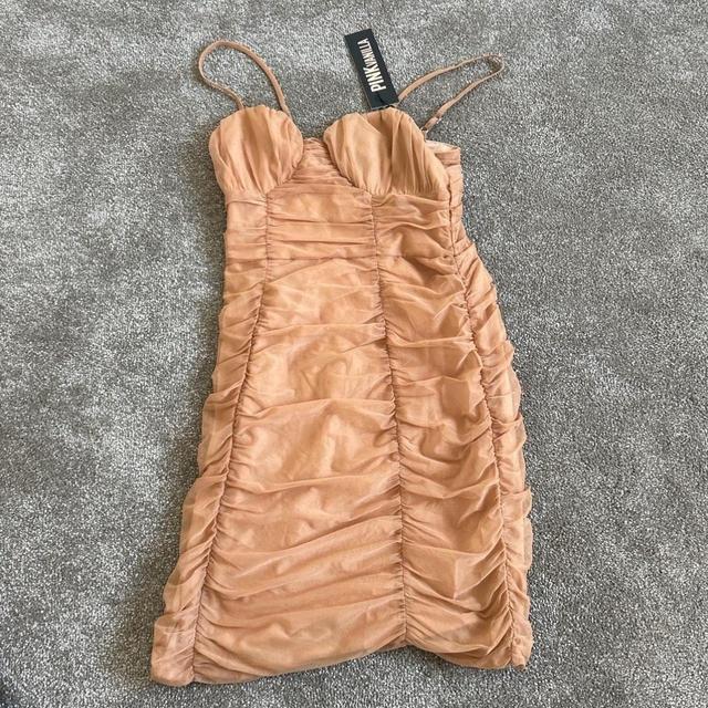 Pink Vanilla Women's Bodycon Dress - Tan - 10 on Productcaster.