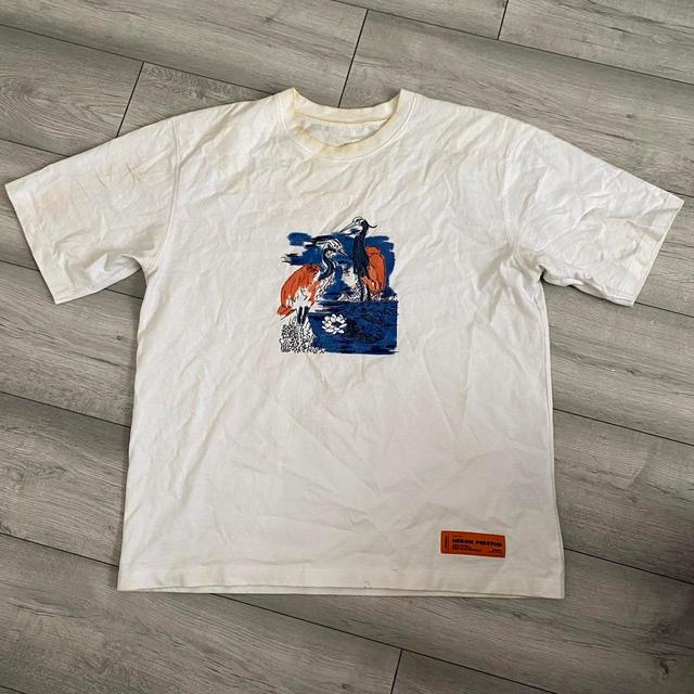 Heron Preston Men's T-shirt - White - L on Productcaster.