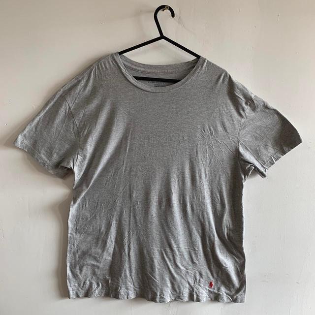 Ralph Lauren Men's T-shirt - Grey/Blue - L on Productcaster.