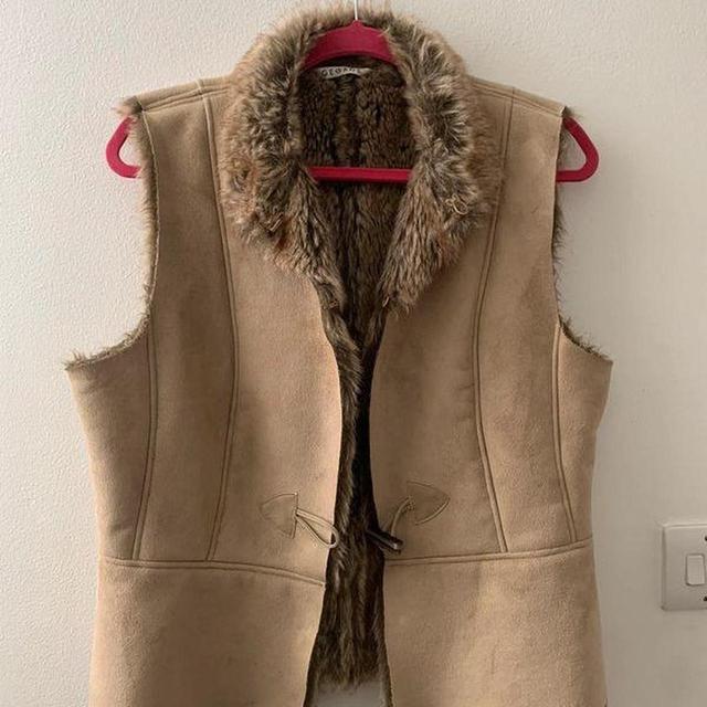 Preloved Women's Gilet - Brown - UK 14 on Productcaster.