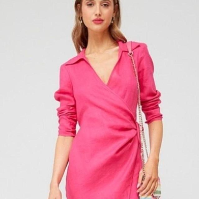 Women's Shirt Dress - Pink - M on Productcaster.