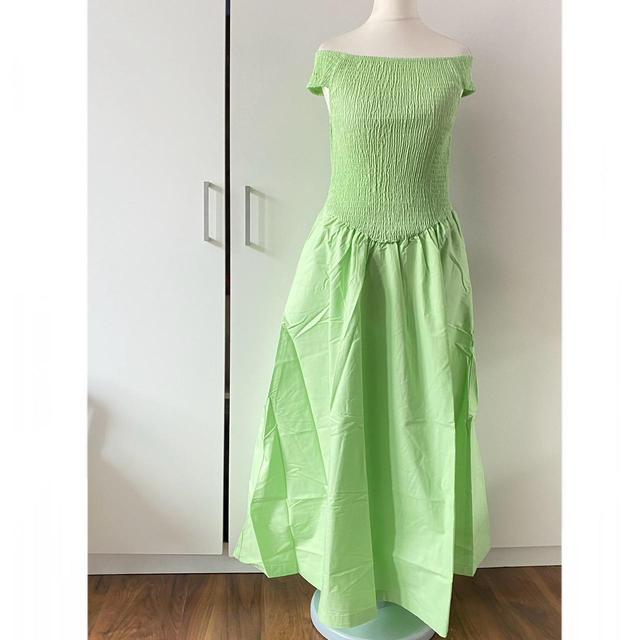 Free People Women's Pleated Dress - Green - XS on Productcaster.