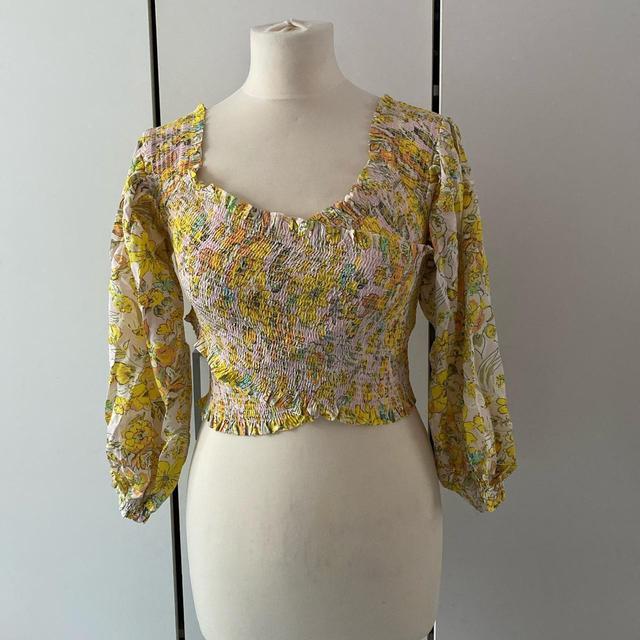 Free People Women's Crop top - Multi/Yellow - XS on Productcaster.