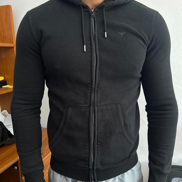 Armani Men's Hoodie - Black - M on Productcaster.