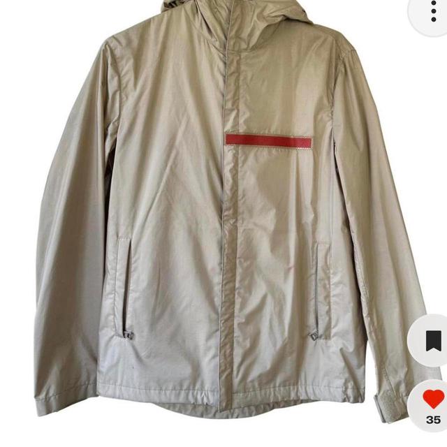 Prada Women's Windbreaker Jacket - Cream - S on Productcaster.