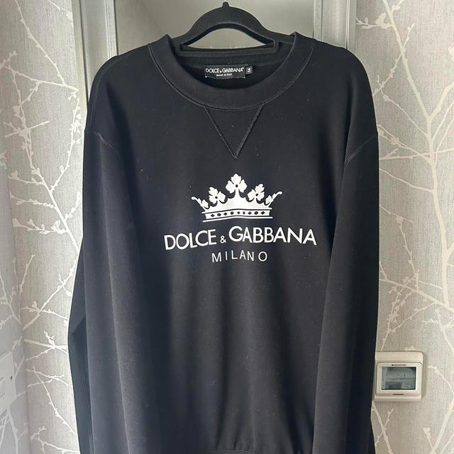 Dolce & Gabbana Men's Sweatshirt - Black/White - XXL on Productcaster.