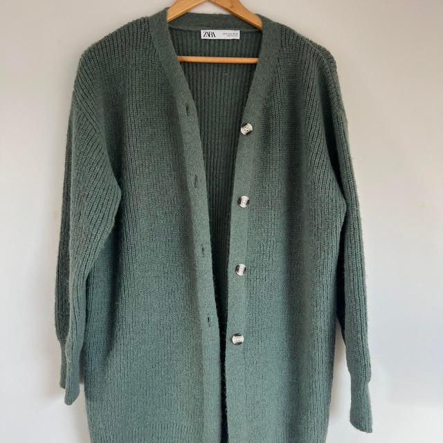 Zara Women's Cardigan - Green - S on Productcaster.