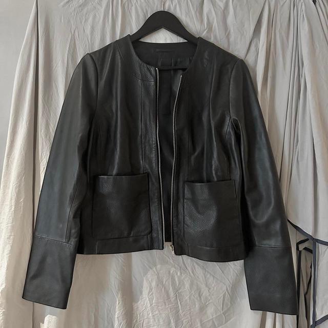 Preloved Women's Bomber Jacket - Black - M on Productcaster.