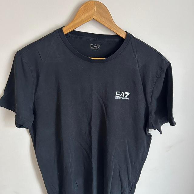 EA7 Men's T-shirt - Black - S on Productcaster.