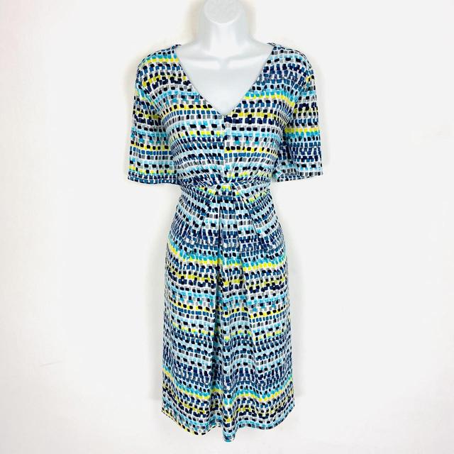 Women's Party Dress - White/Blue - 14 on Productcaster.