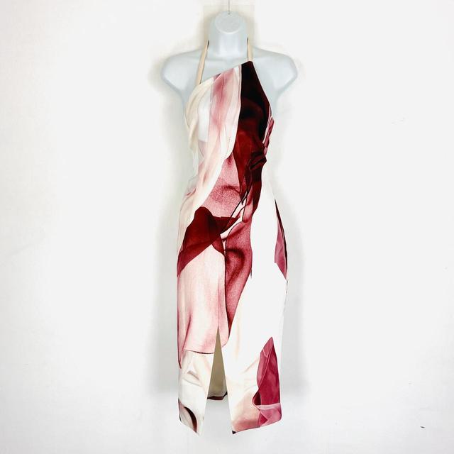 Keepsake The Label Women's Midi Dress - White/Burgundy - 8 on Productcaster.