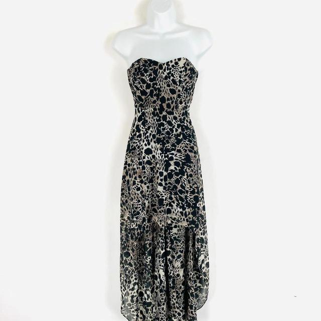 H&M Women's Maxi Dress - Black/Brown - 8 on Productcaster.