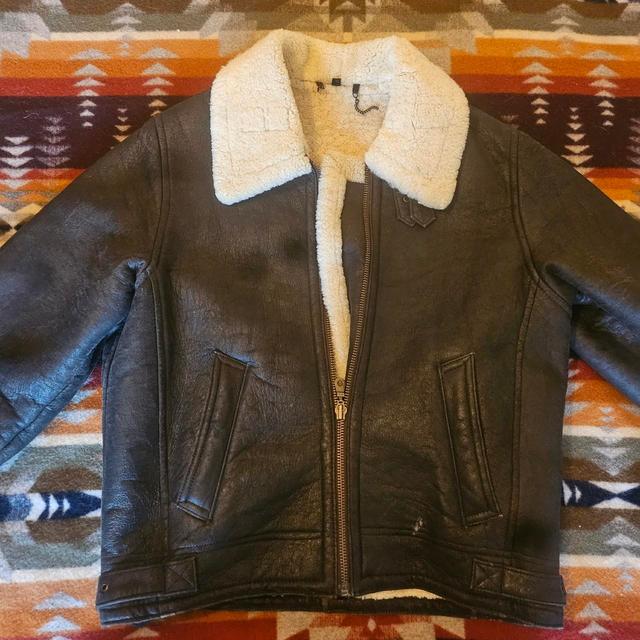 Vintage Men's Jacket - Brown/Cream - L on Productcaster.