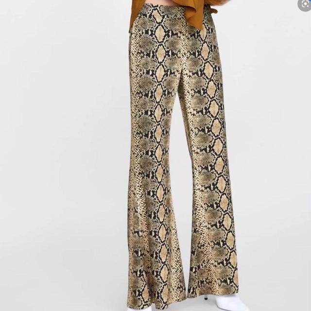 Zara Women's Trousers - Brown/Multi - S on Productcaster.