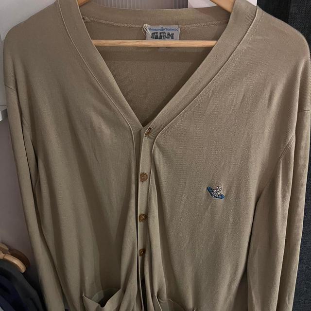 Vivienne Westwood Women's Cardigan - Tan/Cream - L on Productcaster.