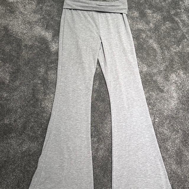 SHEIN Women's Flare Trousers - Grey - S on Productcaster.