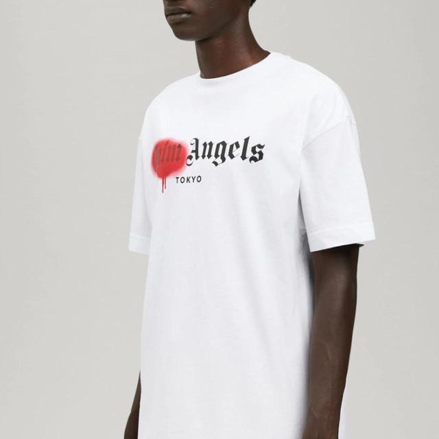 Palm Angels Men's T-shirt - White - M on Productcaster.