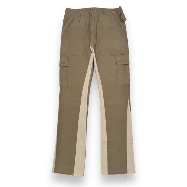 Men's Trousers - Tan/Cream - 34" on Productcaster.