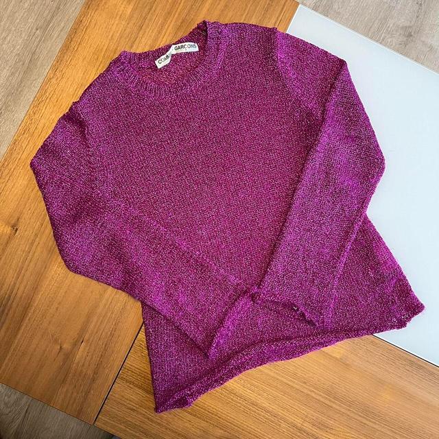 Comme des Garçons Women's Jumper - Purple - 12 on Productcaster.