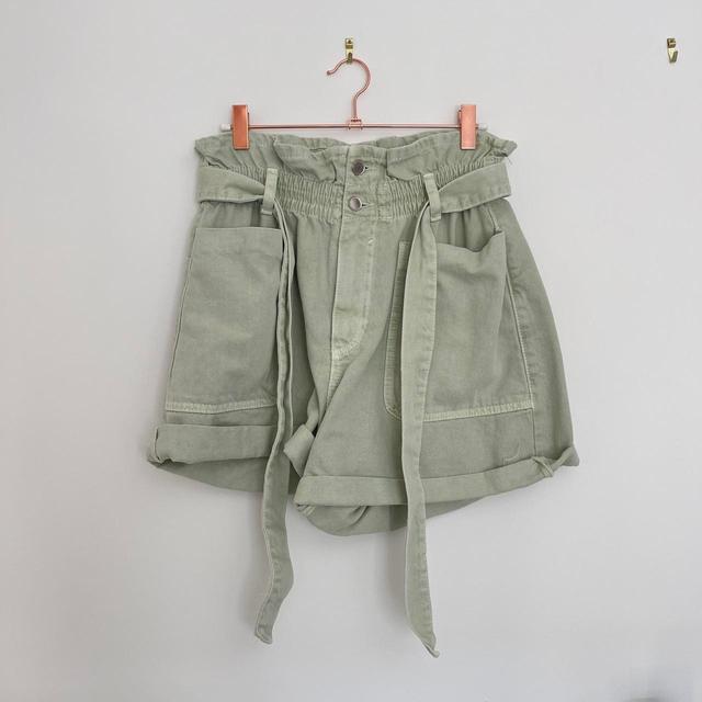 Zara Women's Shorts - Green - UK 12 on Productcaster.