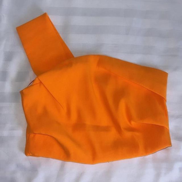 Zara Women's Crop top - Orange - 6 on Productcaster.