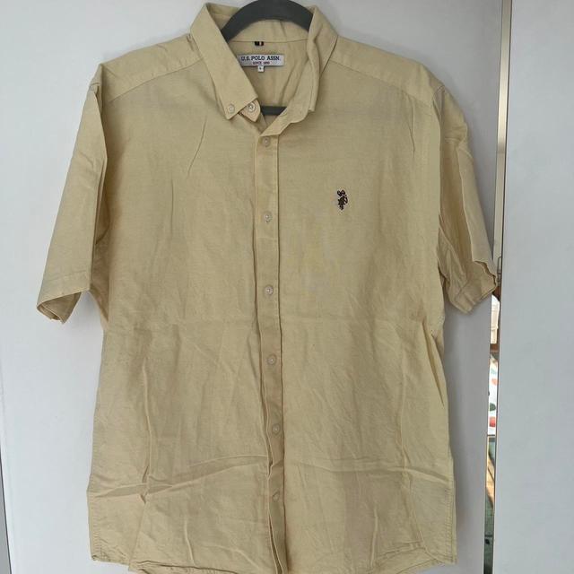 U.S. Polo Assn. Men's Shirt - Yellow - L on Productcaster.