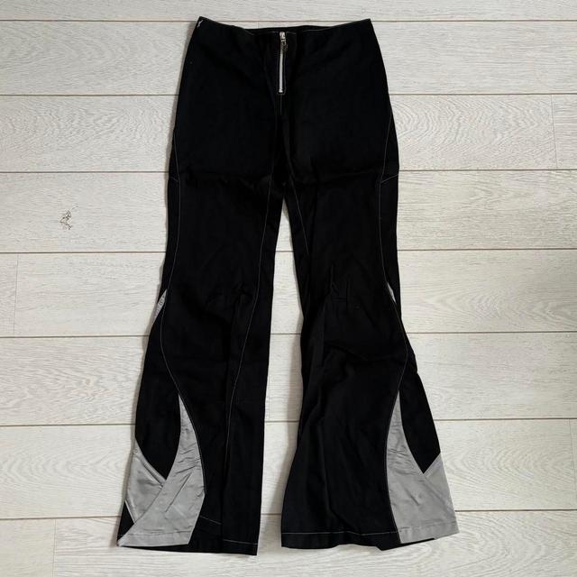 Cyberdog Women's Flare Capri Trousers - Black/Silver - UK 4 on Productcaster.