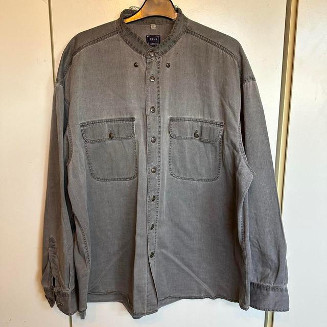 Vintage Men's Shirt - Grey/Silver - L on Productcaster.