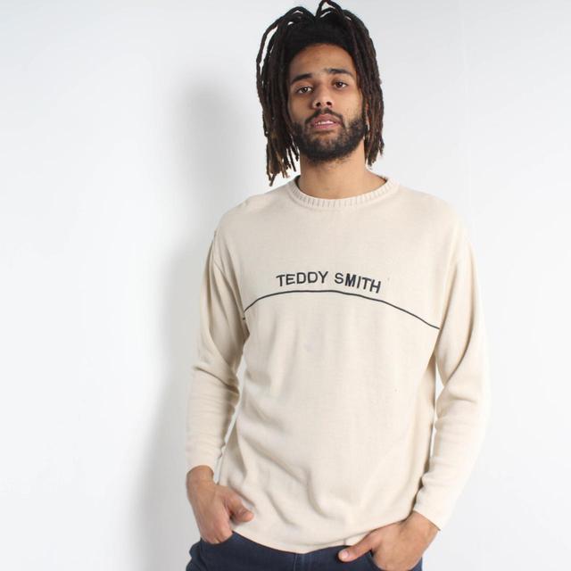 Men's Jumper - Cream - L on Productcaster.