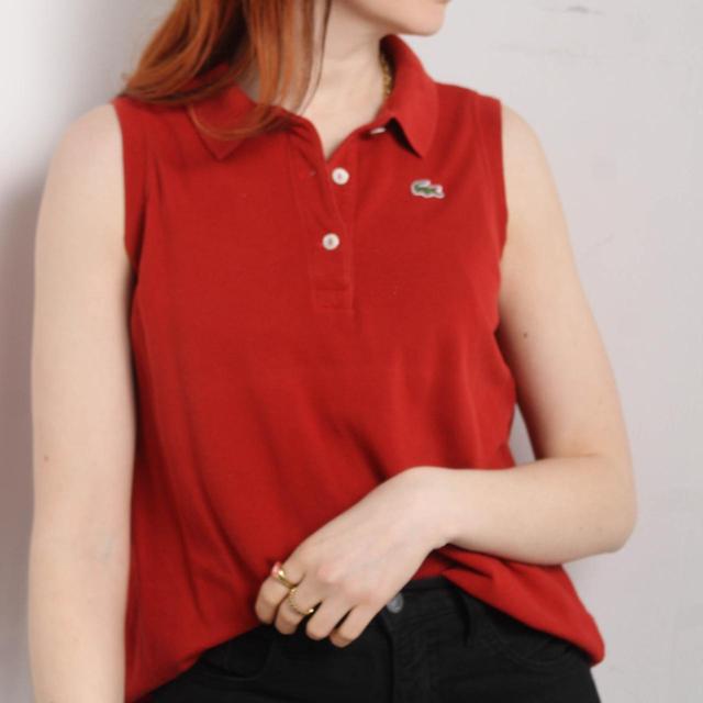 Lacoste Women's Polo shirt - Red - S on Productcaster.