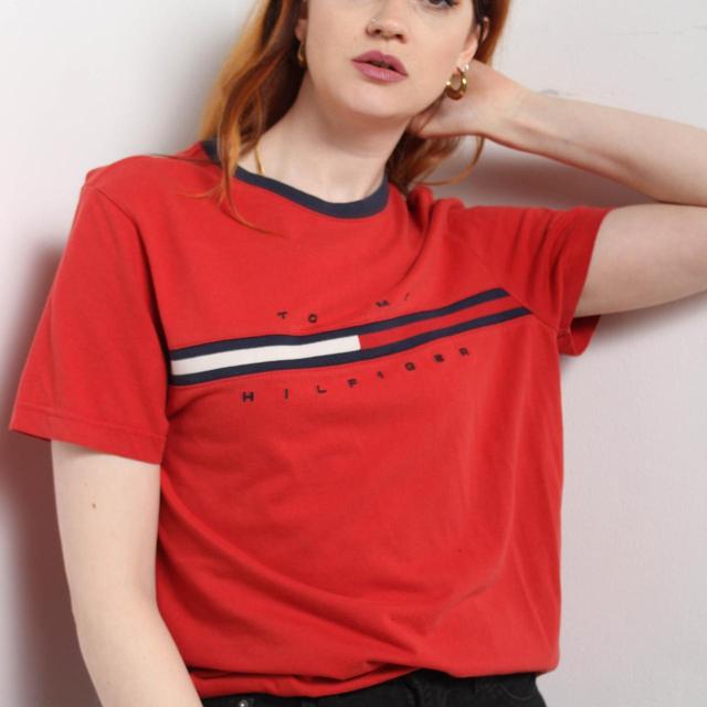 Tommy Hilfiger Women's Top - Red - One size on Productcaster.