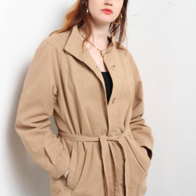 Vintage Women's Jacket - Tan - S on Productcaster.