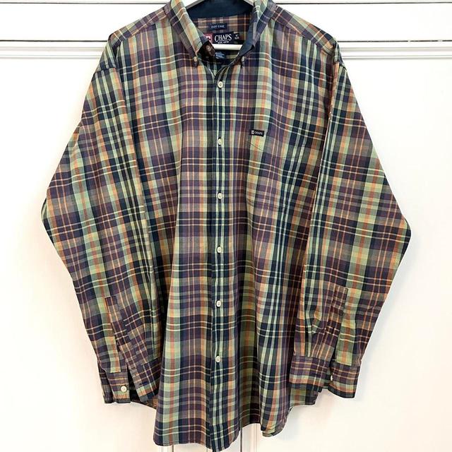 Chaps Men's Shirt - Multi/Green - XL on Productcaster.