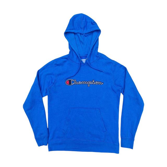 Champion Men's Hoodie - Blue - M on Productcaster.