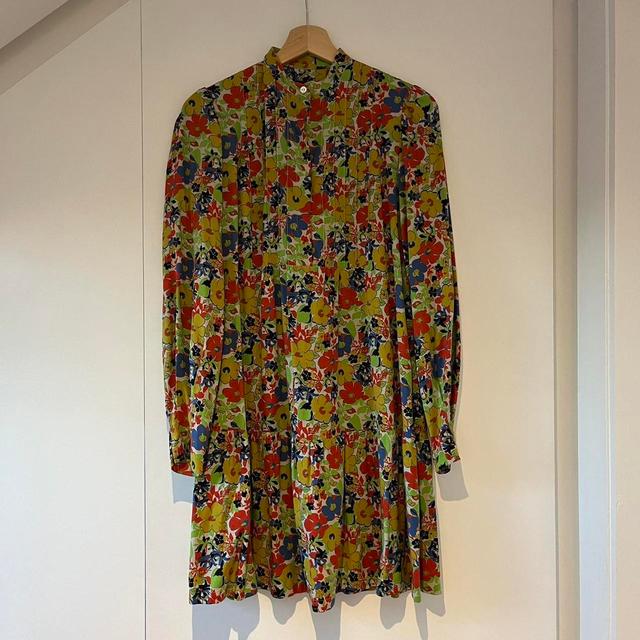 A.P.C. Women's Pleated Dress - Multi - 6 on Productcaster.