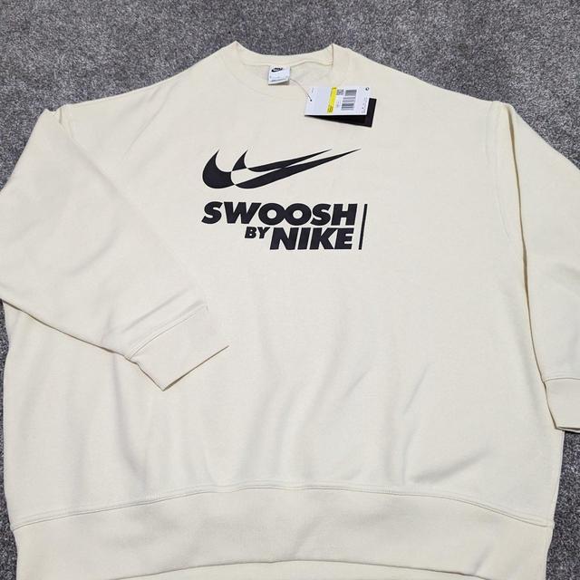 Nike Men's Sweatshirt - White/Cream - S on Productcaster.