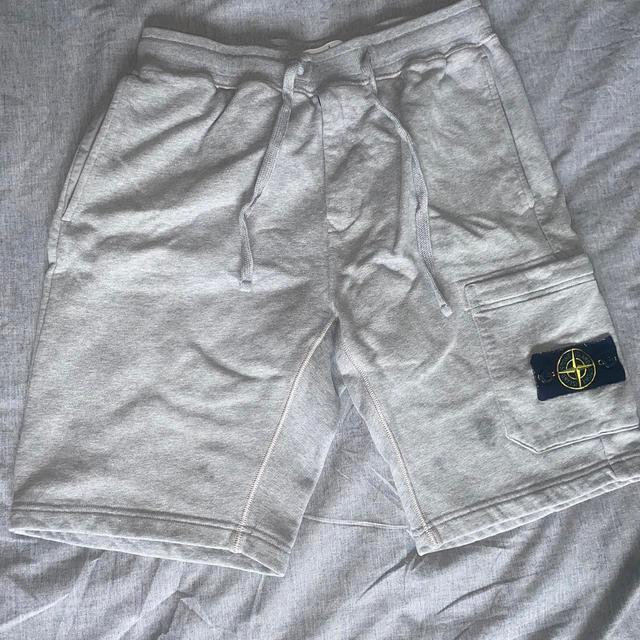 Stone Island Men's Shorts - Grey - M on Productcaster.