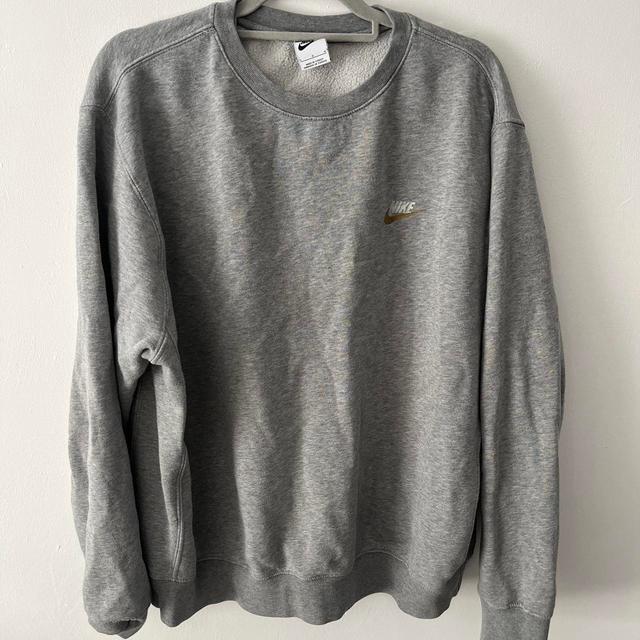 Nike Men's Sweatshirt - Grey - L on Productcaster.