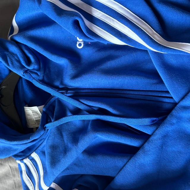 Adidas Men's Hoodie - Blue - M on Productcaster.